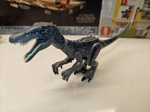 Jurassic World Gray/Blue Baryonyx Custom Lego Dinosaur Figure 75935 - Picture 1 of 3