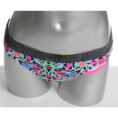 Coco Rave Junior M Swim Bottom Triangle Blue Geometric Bikini Multi-Color - Image 1 of 4