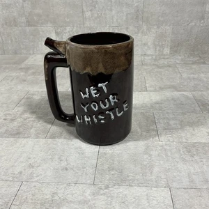 Vintage Pfeife für Ihren Bierkrug Tasse Krug braun Lava Glasur 70er Retro - Bild 1 von 7