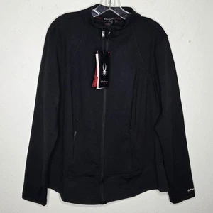 Spyder Active Damenjacke XL durchgehender Reißverschluss neu mit Etikett schwarz sportlich NEU  - Bild 1 von 12