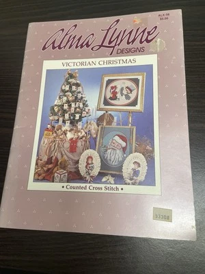 Victorian Christmas Cross Stitch Booklet ALX-56  Alma Lynne Santa Holidays - Image 1 of 4