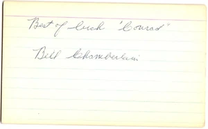 Bill Chamberlain - Autogramm- 1932 CHWS - Bild 1 von 1