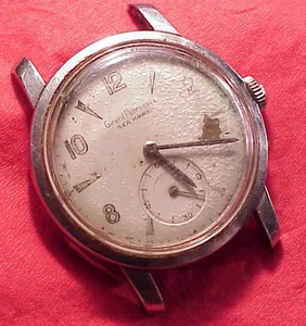 Vintage 33mm Girard Perregaux Sea Hawk Military Style Armbanduhr EDELSTAHL TROPI - Bild 1 von 10