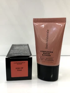 bareMinerals Complexion Blonzer Rescue Blush + Bronzer KISS OF PINK 0.5oz - Picture 1 of 1