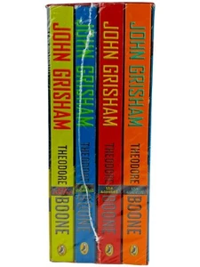 John Grisham Theodore Boone Deluxe Box Set of 4 Books Paperback New Wrap Torn - Picture 1 of 6