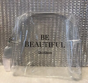 SkinStore Borsa Trasparente per Cosmetici/Trucchi Nuova 7,5 X 7 Pollici Circa - Foto 1 di 1