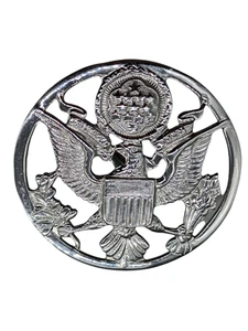 Militaria Vanguard Silver AIR FORCE CAP DEVICE: ENLISTED-Free Shipping - Picture 1 of 7