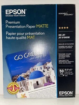 Epson Premium Presentation Paper Matte Open Box 16 Sheets S041257 - Image 1 of 2