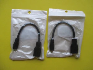 Confezione da 2: Anbear Cavo Adattatore Maschio Micro HDMI a Femmina HDMI -8 Pollici -Scatola Aperta - Foto 1 di 13