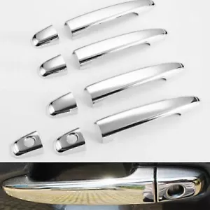 Juego de 4 cubiertas de manija de puertas cromadas para Toyota Tacoma 2005~2015 2003~2009 - Imagen 1 de 8