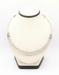 20" Silpada N3308 Triple Tier Sterling Silver Bar Necklace 925 29.8g - Picture 1 of 9