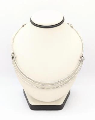 20" Silpada N3308 Triple Tier Sterling Silver Bar Necklace 925 29.8g - Image 1 of 4