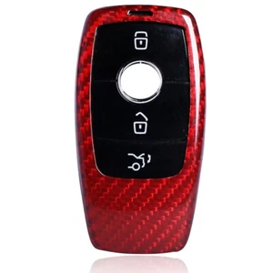 CARBON Schlüsselhülle in roter Carbon-Optik – Kompatibel mit Mercedes-Benz A - Picture 1 of 7