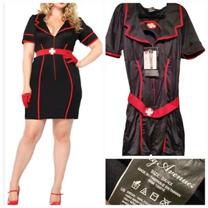 Leg Avenue Naughty Sexy Nurse Halloween Costume Size 1x Cos Play Party Event - Picture 1 of 11