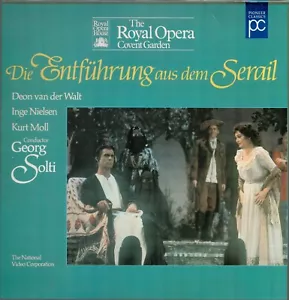 Mozart: Die Entfuhrung aus dem Serail: Royal Opera: Solti (1990) Laserdisc - Picture 1 of 4