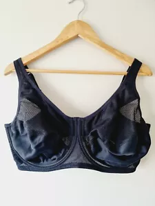 INTIMO Black Active Underwire Sports Bra SIZE 46EE 24EE - Picture 1 of 3