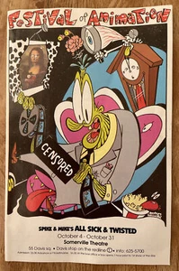 1991 Spike & Mike’s All Sick & Twisted Animation Festival Theatre Program Guide - Picture 1 of 3