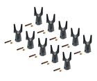 10 Backhoe Bucket Tooth 208-5237 Twin Sharp Tip W/ Pin Fits Cat Drs230 Adapters