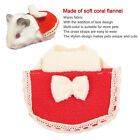 Hamster Cloak Outfits With BowKnot Soft Fleece Mini Pet Clothes For Small An Ggm