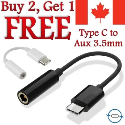USB Type C to Aux 3.5mm Adapter Cable For Samsung S8 S9 S10e A5 A8 LG G6 G7 G8 - Image 1 of 4