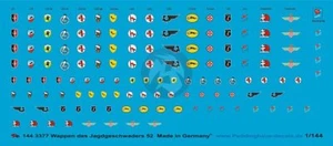 Escuadrón de caza Peddinghaus 1/144 52 (JG 52) Fighter Wing Unit Markings WWII 337 - Imagen 1 de 1