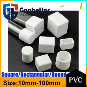 Rubber Chair Ferrules AntiScratch Floor Protector Table Feet Leg Cap End White - Picture 1 of 35