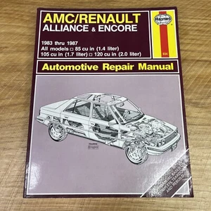 AMC Renault Alliance Encore 1983 - 1987 Haynes Repair Service Manual - Picture 1 of 9