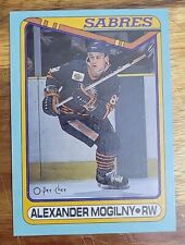 1990-91 OPC Box Bottom Alexander Mogilny #A  Buffalo Sabres  Rookie Rc