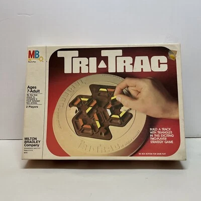 Vintage TRI-TRAC Strategy Game 1980 Milton Bradley Complete - Image 1 of 4