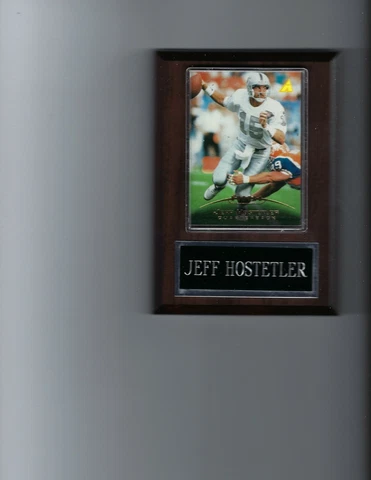 JEFF HOSTETLER PLAQUE OAKLAND RAIDERS FOOTBALL NFL   C Cover