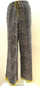Victoria's Secret Lounge Drawstring PJ Sleep Bottom Pants w Pockets Leopard S - Picture 1 of 2