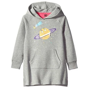 Spotted Zebra Girls' Fleece Full-Zip Hoodie Sweatshirt Fray Planet Large 10 - Picture 1 of 5