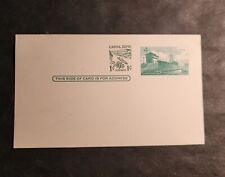 Rjkstamps   MINT  U.S. CANAL ZONE POST CARD  SC#UX15 1965.  1 cent surcharge