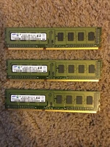 Samsung Computer Memory. Three 1 GB Sticks. 1Rx8 PC3. M378B2873FH0 - Picture 1 of 3