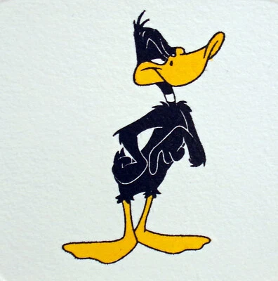 Daffy Duck Ltd Ed Etching Warner Brothers Looney Tunes 1999 unframed 7.5x7.5 - Image 1 of 3