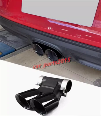 Black Stainless Exhaust Tip Muffler Pipe For Porsche 981 Boxster Cayman 2009-16 - Изображение 1 из 4