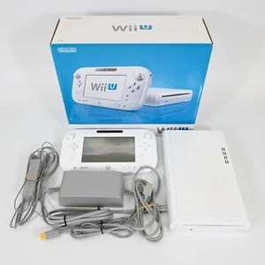 Consola Nintendo Wii U Blanca Premium Set WUP-101 WUP-001 Japón Probado en Caja - Imagen 1 de 14