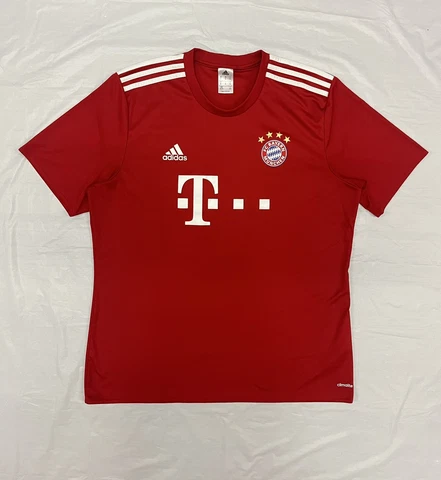 Adidas FCB Bayern Munich Jersey Shirt Extra Large Red White Mens Climacool Cover