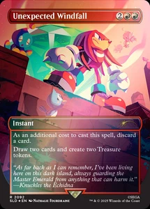 Secret Lair x Sonic - Magic The Gathering - Unexpected Windfall #2092 (NM, FOIL 🌈) - SE ENVÍA AHORA - Imagen 1 de 1