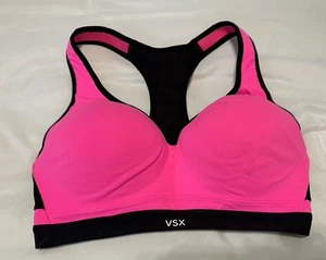 VSX sports Bra Victorias Secret Neon Pink Women’s Size 32DD EUC - Imagen 1 de 6