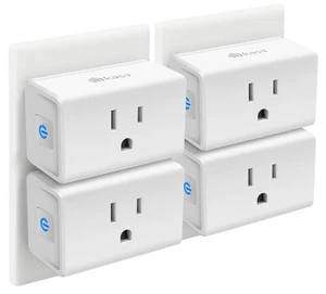 Smart Plug Mini Paquete de 4 Wi-Fi, Funciona con Alexa y Google, Sin Hub, 15A, Certificado UL - Imagen 1 de 7