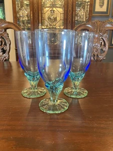 Bahia by Bormioli Rocco - Three Vintgae Optic Water/Iced Tea Glasses - Picture 1 of 4