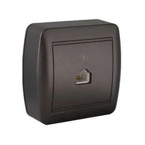 Prise téléphone et ADSL Solera Mural Graphite RJ11 - Afbeelding 1 van 1