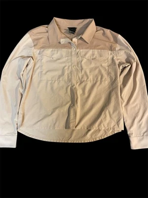 Camisa para mujer North Face First Trail UPF manga larga caqui beige tostado talla mediana Foto 1 de 4