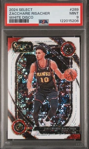 2024-25 Select Zaccharie Risacher Courtside White Disco Prizm RC/75 #289 Pop 1 - Imagen 1 de 2