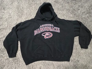 Arizona Diamondbacks Hooded Stitches Sweatshirt - Size 2XL Short Length See Pix - Picture 1 of 11
