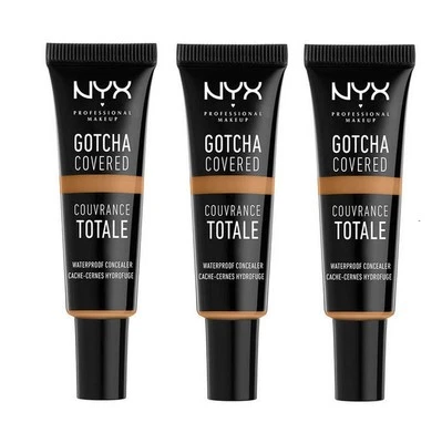 Pack of 3 NYX Gotcha Covered Waterproof Concealer, Deep Honey GCC08.5 - Image 1 of 4