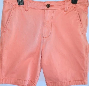 Hollister Mens Size 30 Flat Front Shorts Coral - Picture 1 of 8