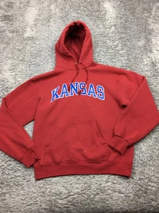 Kansas Jayhawks Hoodie Herren Größe M Rot Baumwolle Champions - Bild 1 von 16