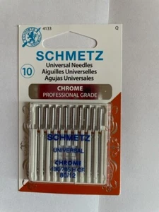 LOT OF 10 SCHMETZ Universal CHROME NEEDLES PROFESSIONAL 130/705 H CF 80/12 4133 - Picture 1 of 1